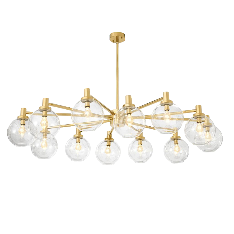 Люстра Chandelier Selva Золотой Прозрачное Стекло в Самаре | Loft Concept 