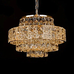 Люстра хрустальная в неоклассическом стиле на золотистом каркасе Majesty варинант исполнения - 3 | Loft Concept в Самаре