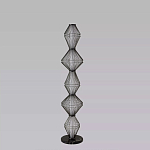 Торшер светодиодный с плетеным металлическим каркасом Metal Interweaving варинант исполнения - 4 | Loft Concept в Самаре