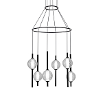 Люстра светодиодная с 6-ю сферическими стеклянными плафонами Splatter варинант исполнения - 2 | Loft Concept в Самаре