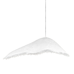 Подвесной светильник с асимметричным волнообразным абажуром и фактурной бахромой по краю Tactile Line варинант исполнения - 1 | Loft Concept в Самаре