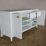 Комод-буфет Elsa Dreams White с открытыми полками   варинант исполнения - 6 | Loft Concept в Самаре