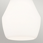 Подвесной светильник каплевидной формы с комбинированным плафоном из стали и белого матового стекла Kichler варинант исполнения - 5 | Loft Concept в Самаре