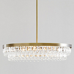 Люстра круглая с подвесками в форме стеклянных капель Glass Rain варинант исполнения - 1 | Loft Concept в Самаре