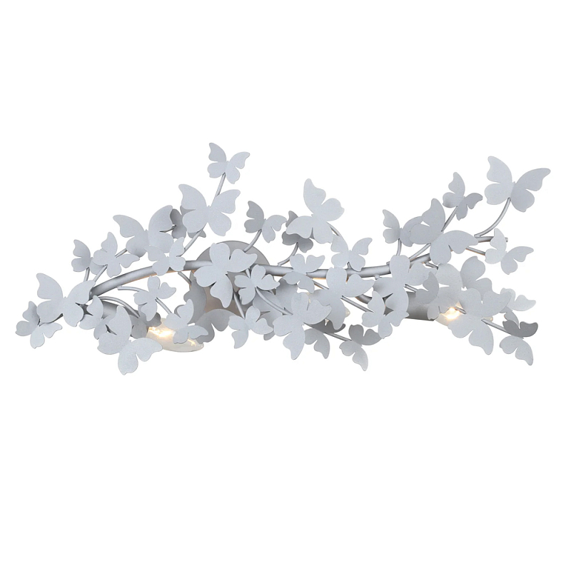 Бра оформленный в виде стаи бабочек Eternal Butterflies Серебряный Золотой в Самаре | Loft Concept 