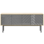 Длинная тумба с зеркальным декором Serena варинант исполнения - 6 | Loft Concept в Самаре