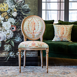 Стул из массива бука светло-зеленый с растительным орнаментом Raffael Angel Green Chair варинант исполнения - 7 | Loft Concept в Самаре