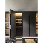 Кухонный гарнитур из дерева и камня с раздвижными дверцами OPERATING COLUMN 2.0 Dada Engenereed Kitchen варинант исполнения - 7 | Loft Concept в Самаре