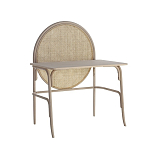 Письменный стол с круглой плетёной панелью для крепления заметок Allegory варинант исполнения - 1 | Loft Concept в Самаре