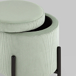 Светло-зеленый пуф на черных ножках SANJAY варинант исполнения - 3 | Loft Concept в Самаре