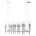 Люстра подвесная прямоугольная с 10-ю цилиндрическими плафонами LIAISON варинант исполнения - 4 | Loft Concept в Самаре