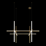 Люстра с 6-ю цилиндрическими плафонами на тонких тросах Trumpet tube варинант исполнения - 7 | Loft Concept в Самаре