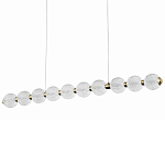 Подвесной линейный светодиодный светильник Crystal Globule Linear Hanging Lamp варинант исполнения - 1 | Loft Concept в Самаре