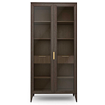 Витрина стеклянная 2-х дверная с ящиками и 5-ю полками Harper Line варинант исполнения - 3 | Loft Concept в Самаре