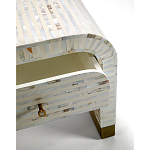 Тумбочка прикроватная Amo Bone Inlay Bedside Almond варинант исполнения - 2 | Loft Concept в Самаре