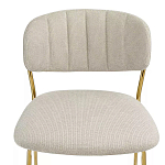 Стул барный широкой полукруглой спинкой на золотистых ножках Chair Smooth Shapes варинант исполнения - 4 | Loft Concept в Самаре