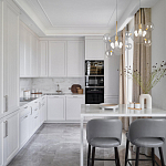 Люстра подвесная 3 лампы с прозрачными стеклянными шарами и золотыми деталями Giopato & Coombes варинант исполнения - 5 | Loft Concept в Самаре