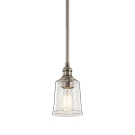 Подвесной светильник со стеклянным плафоном в форме колокола с эффектом пузырьков Kichler варинант исполнения - 1 | Loft Concept в Самаре