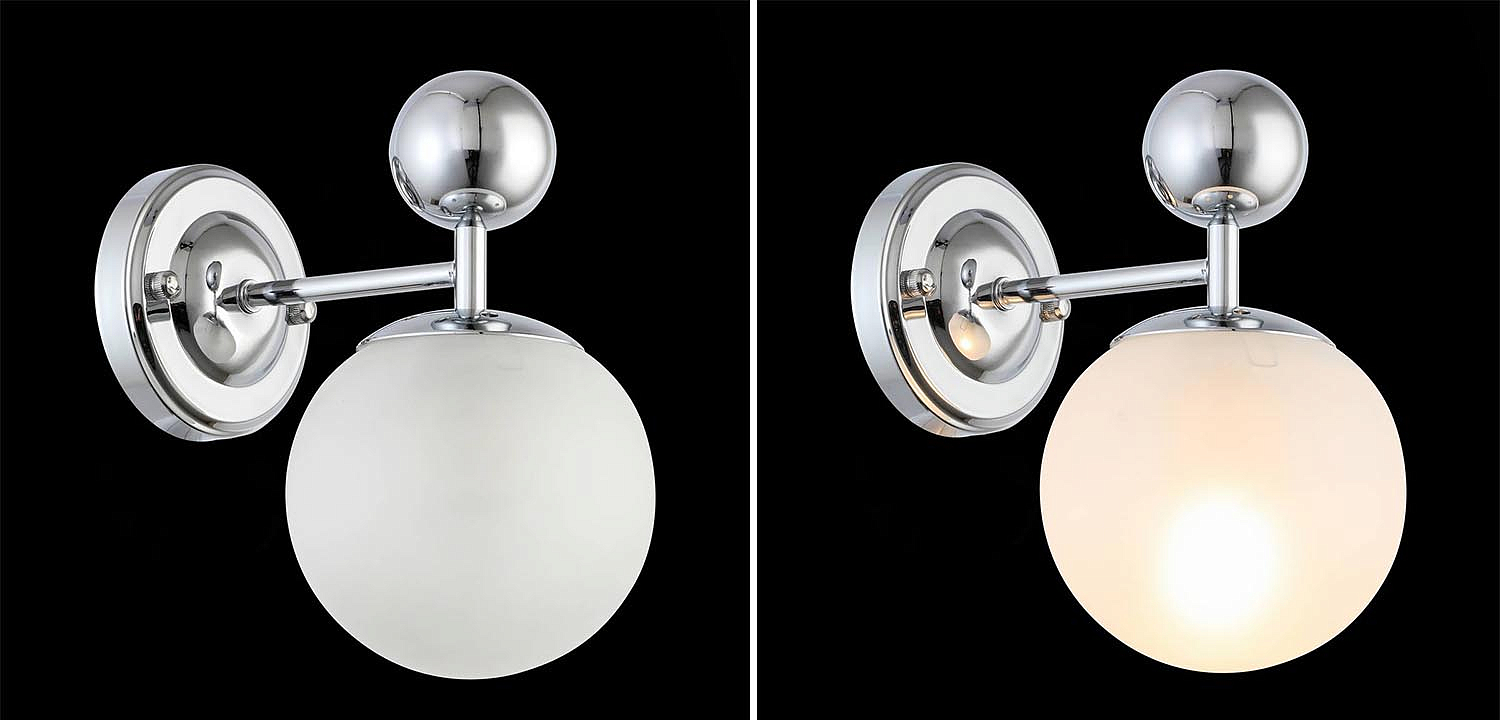 Бра Demian Chrome Wall Lamp Бра Demian Chrome Wall Lamp - Loft-Concept в Самаре