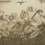 Обои ручная роспись Le Brésil Amarelo Sepia варинант исполнения - 1 | Loft Concept в Самаре