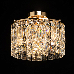 Потолочный светильник круглый с прозрачными подвесками Lunet варинант исполнения - 2 | Loft Concept в Самаре