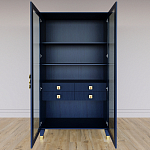 Дизайнерский шкаф витрина Elsa Dreams Blue с 4-мя ящиками варинант исполнения - 5 | Loft Concept в Самаре