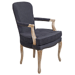 Кресло Aubrey Classical Armchair dark grey velour варинант исполнения - 1 | Loft Concept в Самаре