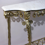 Консоль бронзовая с мраморной столешницей Bronze De Console варинант исполнения - 2 | Loft Concept в Самаре