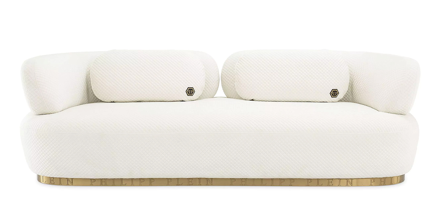 Диван Philipp Plein Sofa Signature Белый Диван Philipp Plein Sofa Signature Белый - Loft-Concept в Самаре