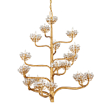 Люстра золотая в виде растения Golden Flower Glade варинант исполнения - 3 | Loft Concept в Самаре