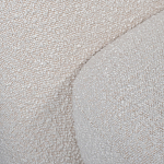 Кресло без подлокотников с обивкой из белой ткани букле Pacification варинант исполнения - 5 | Loft Concept в Самаре