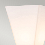 Бра для ванных комнат с матовым черным основанием и белым стеклянным плафоном трапециевидной формы Elstead Lighting варинант исполнения - 2 | Loft Concept в Самаре