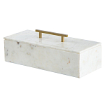 Шкатулка из белого мрамора Save Time варинант исполнения - 1 | Loft Concept в Самаре