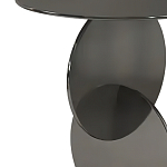 Дизайнерский журнальный стол с основанием из круглых элементов Lirod варинант исполнения - 1 | Loft Concept в Самаре