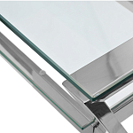 Стол письменный с прозрачной столешницей Corporate Identity варинант исполнения - 2 | Loft Concept в Самаре