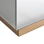 Столик журнальный зеркальный с золотым декором Gold Painted Mirror Table варинант исполнения - 2 | Loft Concept в Самаре