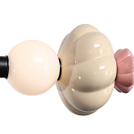 Подвесной светильник линейный с керамическими элементами 24W LED Fragrant Light варинант исполнения - 6 | Loft Concept в Самаре