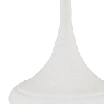 Настольная лампа с декором в виде белого цветка магнолии на каркасе и черным абажуром White Magnolia варинант исполнения - 1 | Loft Concept в Самаре