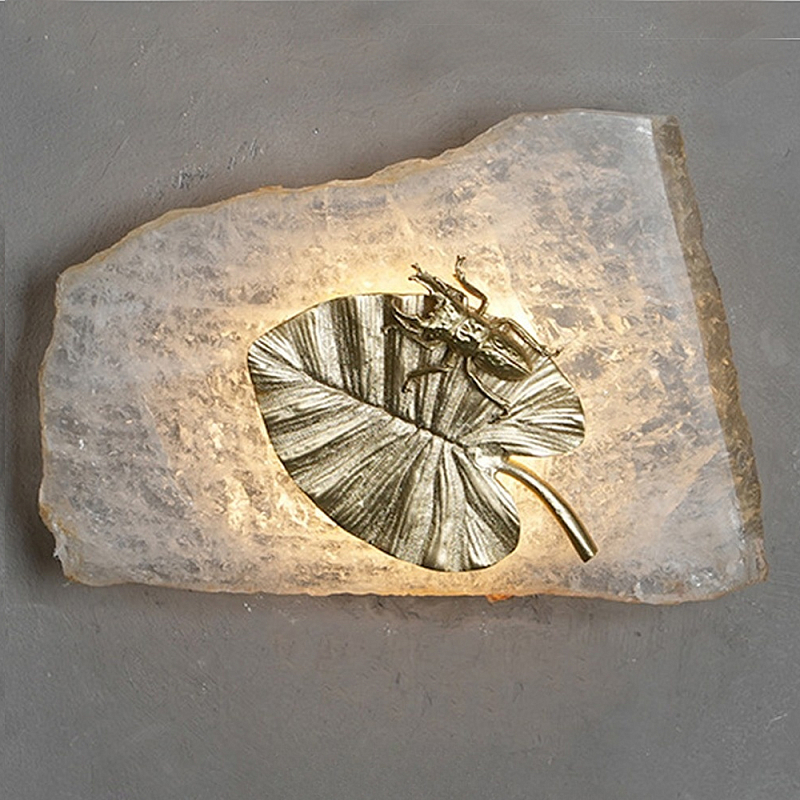 Бра Декоративный лист Glacial Fragment Медь Прозрачный Бра Декоративный лист Glacial Fragment Медь Прозрачный в Самаре | Loft Concept
