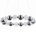 Светодиодная кольцевая люстра Crystal Globule Chrome Chandelier варинант исполнения - 1 | Loft Concept в Самаре