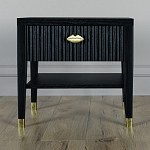 Прикроватная тумбочка с ящиком Elsa Dreams Black варинант исполнения - 5 | Loft Concept в Самаре