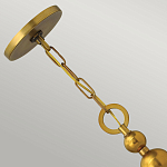 Люстра подвесная с белым тканевым цилиндрическим абажуром и декоративными шарами Hinkley варинант исполнения - 9 | Loft Concept в Самаре