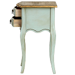 Прикроватная тумба из массива березы светло-бирюзовая Montmartre Provence Bedside Table варинант исполнения - 6 | Loft Concept в Самаре