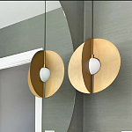 Подвесной светильник в форме золотых дисков Minimalist Lighting Fixture варинант исполнения - 2 | Loft Concept в Самаре