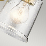 Бра с прозрачным стеклянным абажуром в форме цилиндра Kichler варинант исполнения - 8 | Loft Concept в Самаре