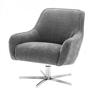 Кресло Eichholtz Swivel Chair Serena Grey