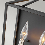 Бра в черном цвете с двумя лампами в форме свечи и стеклянными элементами Hinkley варинант исполнения - 3 | Loft Concept в Самаре