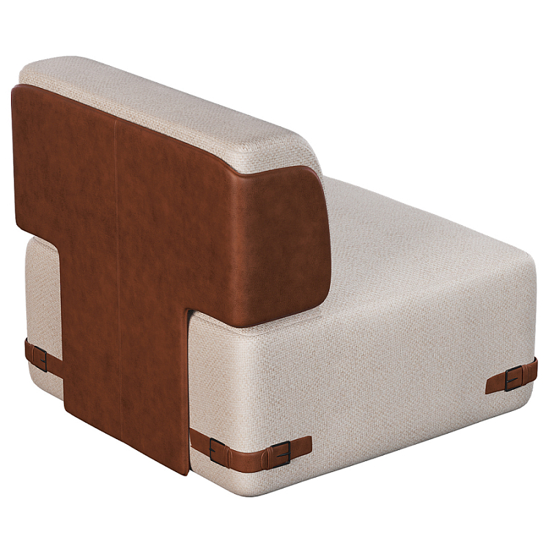 Кресло Richmond без подлокотников Молочный Коричневый в Самаре | Loft Concept 