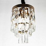 Подвесной светильник с прямоугольными хрустальными подвесками Lunet Crystal Rectangulars Pendant Light 2 варинант исполнения - 3 | Loft Concept в Самаре