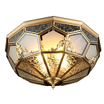 Люстра потолочная Leoni в витражной технике варинант исполнения - 1 | Loft Concept в Самаре